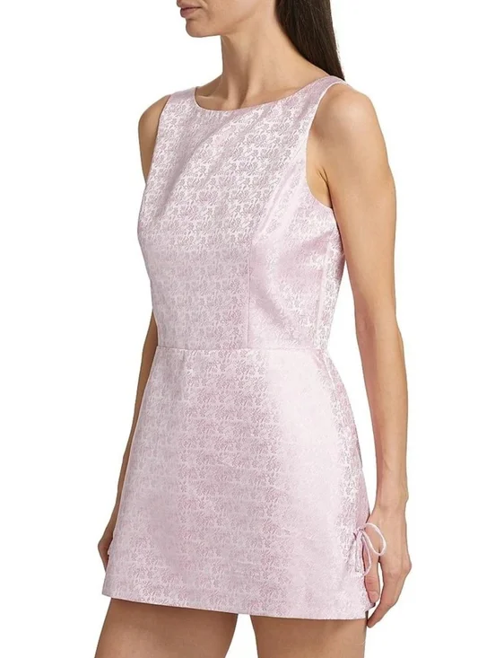 NWT Amanda Uprichard Avelina Floral Brocade Skort Romper in Lotus - Size Small - Picture 9 of 16